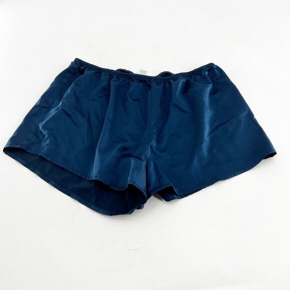 Stars Above Navy Silk PJ Shorts M - Picture 2 of 5